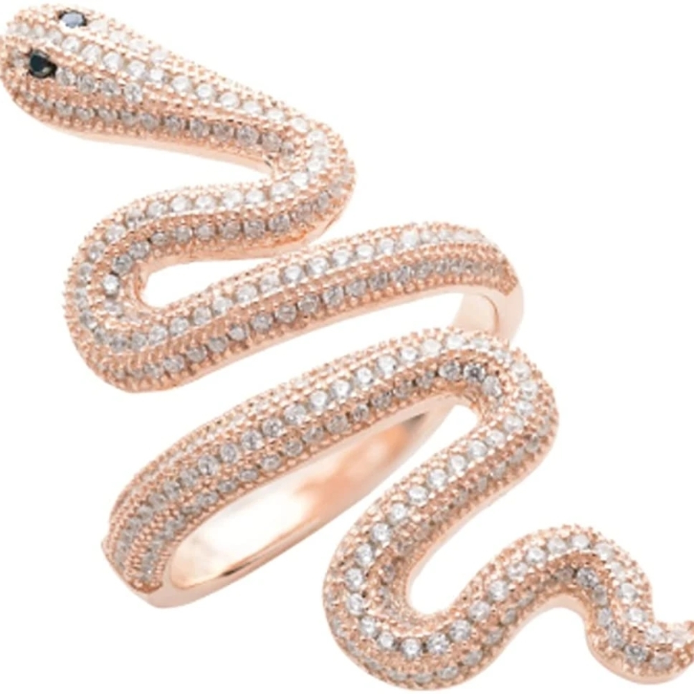 Taylor Swift Sterling Rose Gold Snake Ring